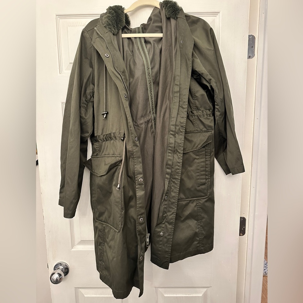 Torrid olive green 3 in 1 winter parka - Picture 3 of 8
